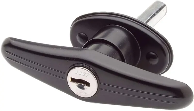 Bauer Truck Cap, Topper, Camper Locking T-Handle - T-311 - Clockwise | Keyed With J327 Key 1