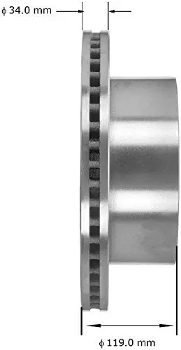Bendix Premium Drum And Rotor Prt6075 Rear Brake Rotor 2