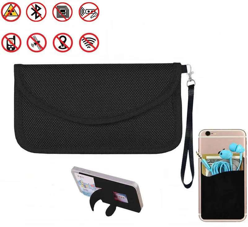 Best Faraday Bag,100% Anti-Spying Anti-Tracking Gps Rfid Signal Blocker Bag For Cell Phone Privacy Protection And Car Key Fob， Healthy Handset Privacy Protection Data Security & Travel. 1
