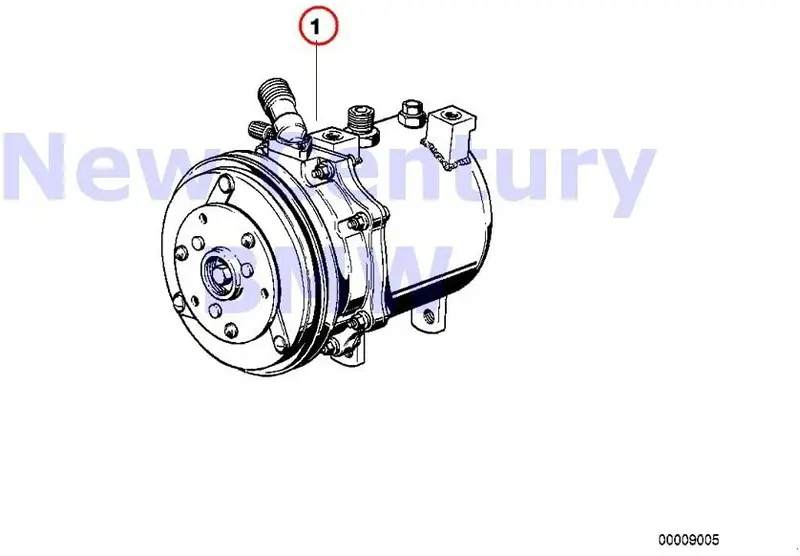 Bmw Genuine Air-Conditioner Compressor Rmfd Air Cond.Compessor R134a 630Csi 633Csi 635Csi M6 1