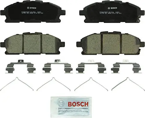 Bosch Bc1552 Quietcast Premium Ceramic Disc Brake Pad Set For 2011-2017 Nissan Quest; Front 1