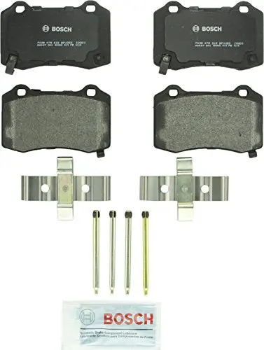 Bosch Bp1053 Quietcast Premium Semi-Metallic Disc Brake Pad Set For Select Cadillac Cts Sts; Chevrolet Camaro; Chrysler 300; Dodge Challenger, Charger, Durango, Magnum; Ferrari F430; Jeep; Rear 1
