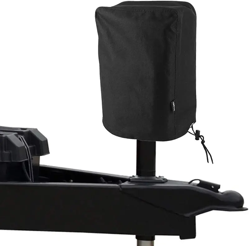 Bougerv 600D Polyester Electric Tongue Jack Cover Rv Accessories Universal Trailer Rv Electric Tongue Jack Protective Cover Camper Accessories For Outside (Large Size 14″H X 5″W X 10″D) 1