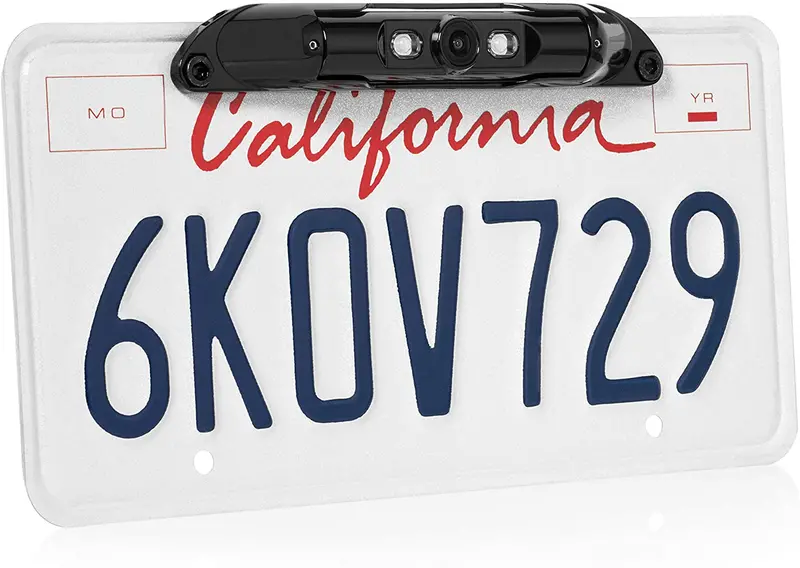 Boyo Vtl420cl - Bar-Type License Plate Backup Camera With Parking Lines And Led Lights (Black) 1
