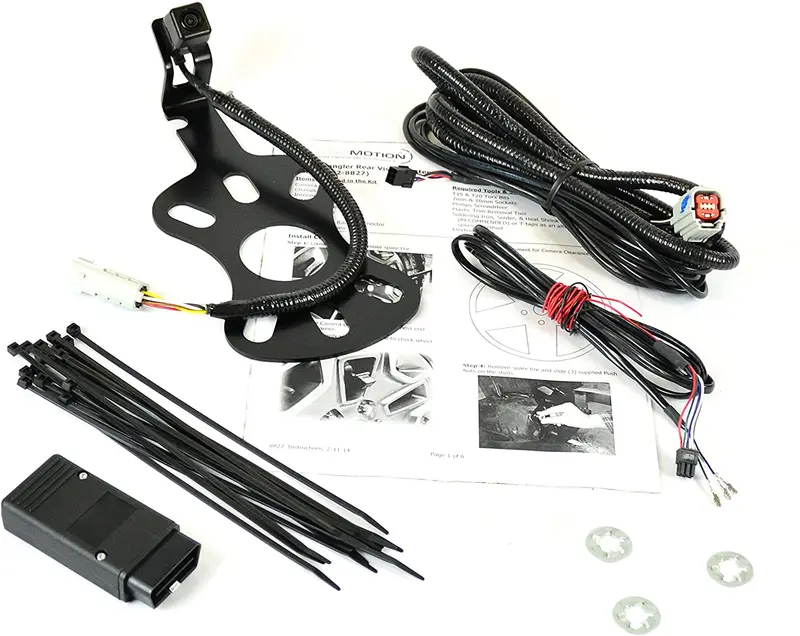 Brandmotion 9002-8838 Rear Vision Camera System For 2007-2018 Jeep Wrangler Jk With Factory Display Radio 1