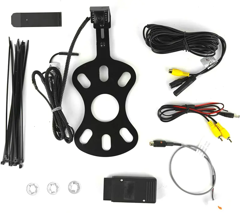 Brandmotion 9002-8857 Rear Vision System With Infrared Camera And Adjustable Bracket For 2007-2018 Jeep Wrangler Jk With Factory Display 1