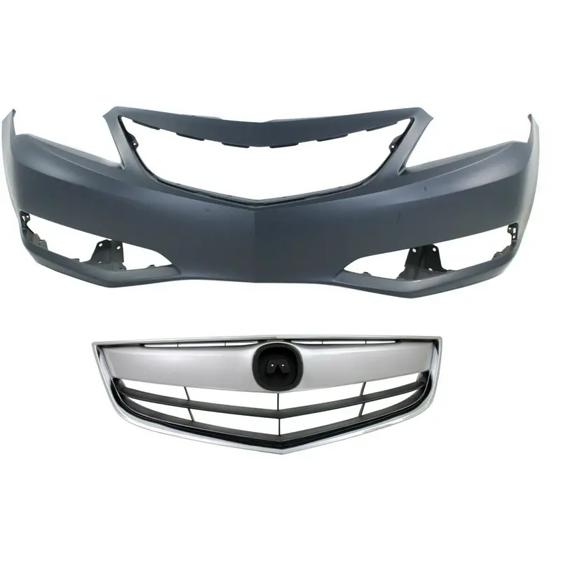 Bumper Cover Kit For 2013-2015 Acura Ilx Front 2Pc 1