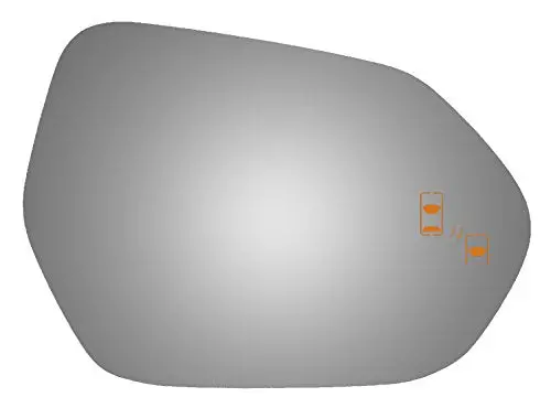 Burco 5684B Right Side Mirror Glass W/ Blind Spot For 16 Toyota Prius, Prius C 1