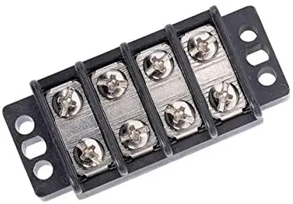 Bussmann Bp/Tb200-04-Rp Tb200 Series Double Row Barrier Terminal Block 4 Pole (300V, 20A Per Pole), 1 Pack 1