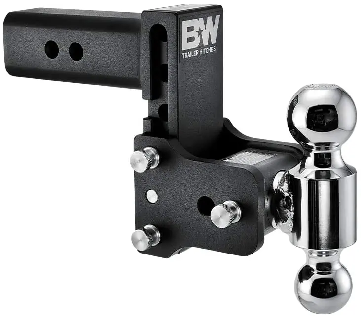 B&W Tow & Stow - Fits 2.5" Receiver, Dual Ball (2" X 2-5/16"), 5" Drop, 14,500 Gtw 1