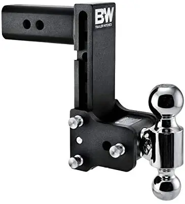 B&W Trailer Hitches Tow & Stow Double Ball Hitch 2 5/16" X 2" Balls With 2.5" Shank 7" Drop Or 7 1/2" Rise 1