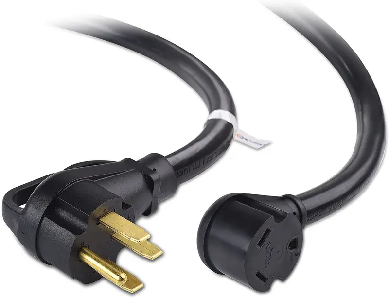 Cable Matters 4 Prong 50 Amp To 30 Amp Rv Adapter (30 Amp To 50 Amp Rv Plug, Rv Cord) - 1.5 Feet (Nema 14-50P To Tt-30R) 1