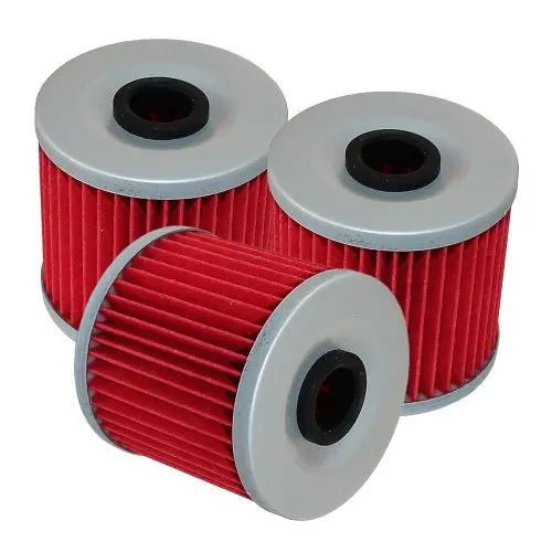 Caltric Compatible With 3 Pack Oil Filter Kawasaki 650 Klr650 Klr-650 1987-2018 16099-004 1