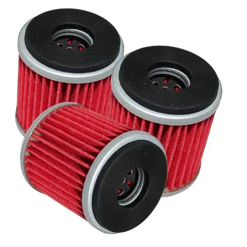 Caltric Compatible With 3 Pack Oil Filter Yamaha 250 Yz250f Yz-250F 450 Yz450f Yz-450F 50Th Anniversary 2003-2011 2013-2014 1
