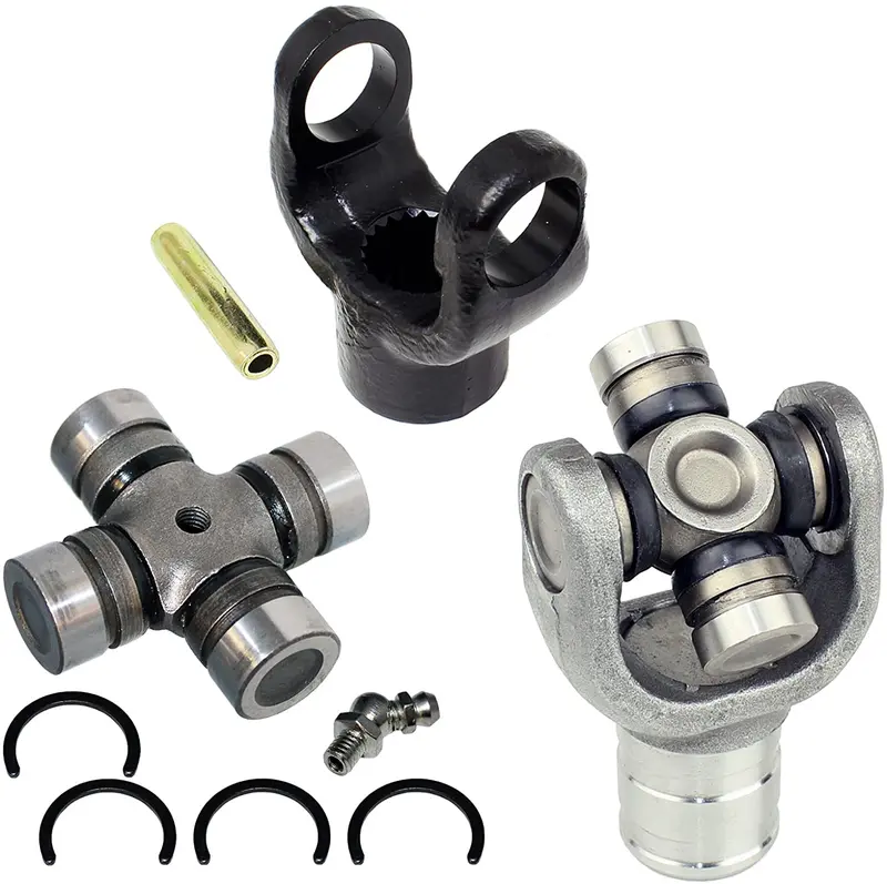 Caltric Front Drive Shaft Yokes W/U-Joints Compatible With Yamaha Big Bear 350 4X4 Yfm350fw 1989-1997 1
