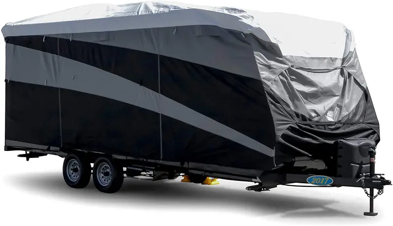 Camco Ultraguard Supreme Rv Cover-Extremely Durable Design Fits Travel Trailers 22' -24', Weatherproof With Uv Protection And Dupont Tyvek Top (56128) 1