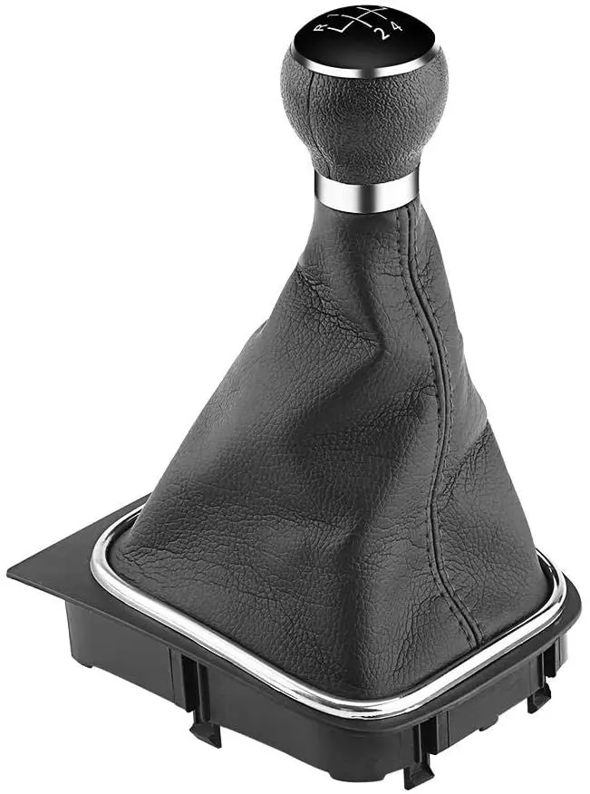 Car Gear Shift Knob, 5 Speed Auto Gear Shifter Boot Cover Replacement Gearstick Gaiter Boot For Golf 6 Mk5 Mk6 Jetta 2005-2014 1