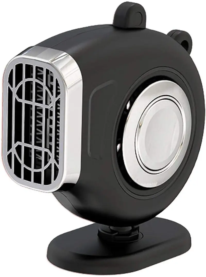 Car Heater Fan 12V 150W Portable Fan Heater Automobile Heater Warmer 2 In 1 Heating Cooling Windshield Defrost Defogger Adjustable Direction Winter Warm Heater 1