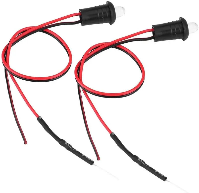 Car Light 2Pcs, Aramox Dc 12V Red Led Dummy Alarm Warning Security Light, Anti-Theft Security Light Indicator For Cars,Boats, Rv's, Motorcycle's, Home Security 1