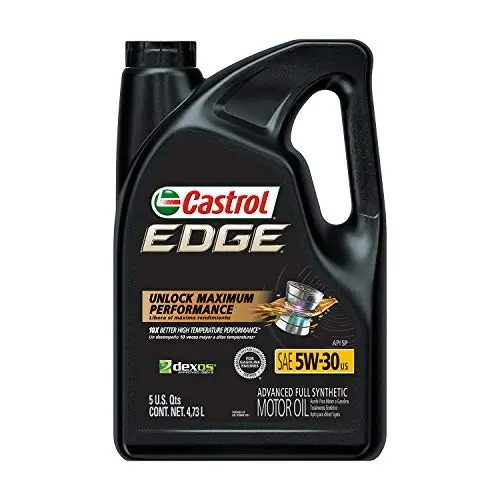 Castrol 03084C Edge 5W-30 Advanced Full Synthetic Motor Oil, 5 Quart 1