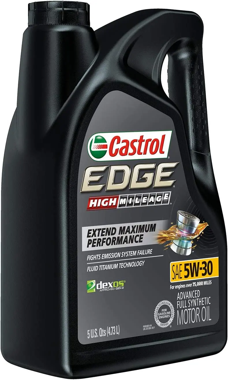 Castrol 03084C Edge 5W-30 Advanced Full Synthetic Motor Oil, 5 Quart 12
