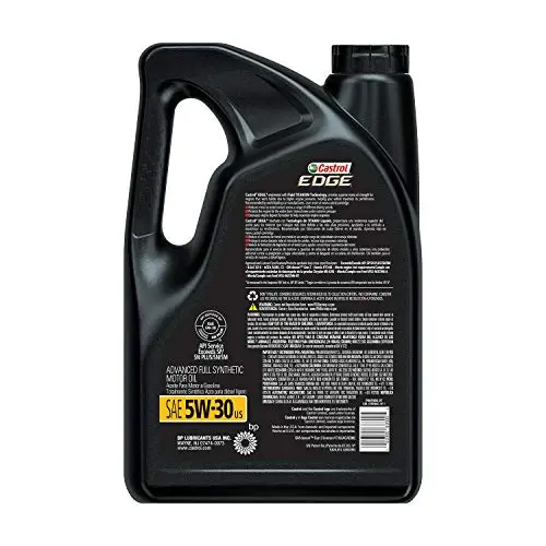 Castrol 03084C Edge 5W-30 Advanced Full Synthetic Motor Oil, 5 Quart 2