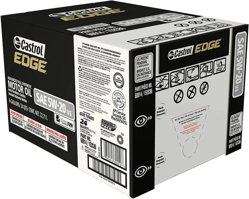 Castrol 03084C Edge 5W-30 Advanced Full Synthetic Motor Oil, 5 Quart 24
