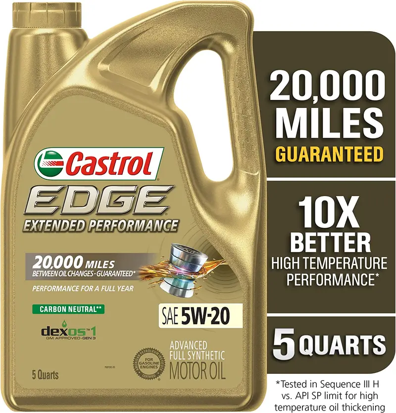 Castrol 03084C Edge 5W-30 Advanced Full Synthetic Motor Oil, 5 Quart 29