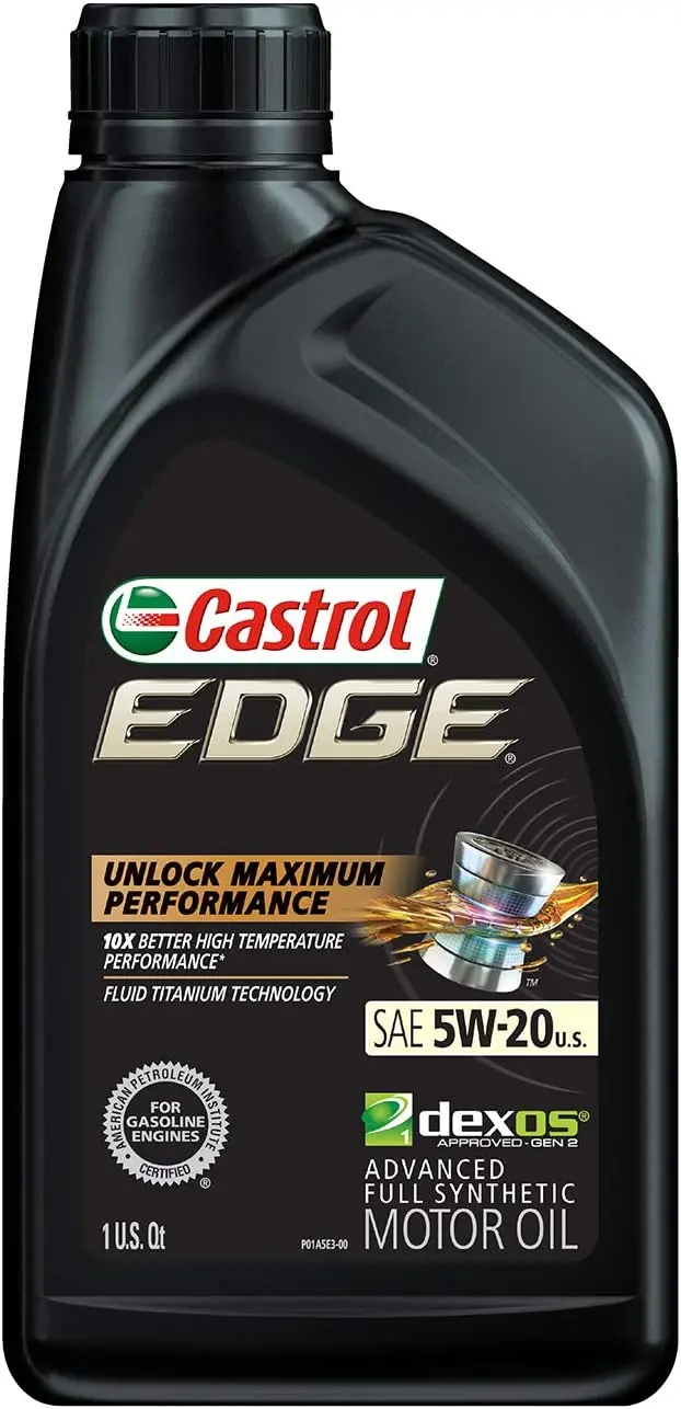 Castrol 03084C Edge 5W-30 Advanced Full Synthetic Motor Oil, 5 Quart 32