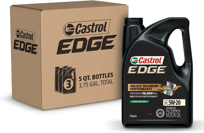 Castrol 03084C Edge 5W-30 Advanced Full Synthetic Motor Oil, 5 Quart 35