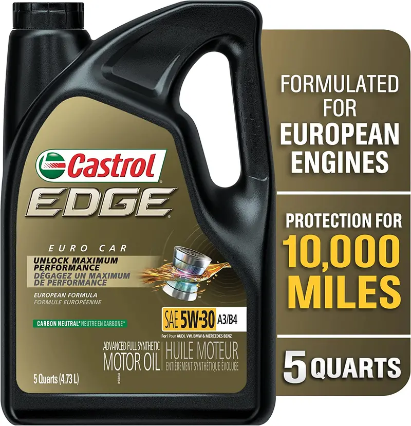 Castrol 03084C Edge 5W-30 Advanced Full Synthetic Motor Oil, 5 Quart 39