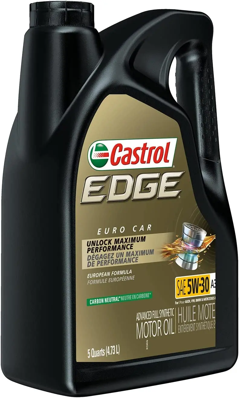 Castrol 03084C Edge 5W-30 Advanced Full Synthetic Motor Oil, 5 Quart 40
