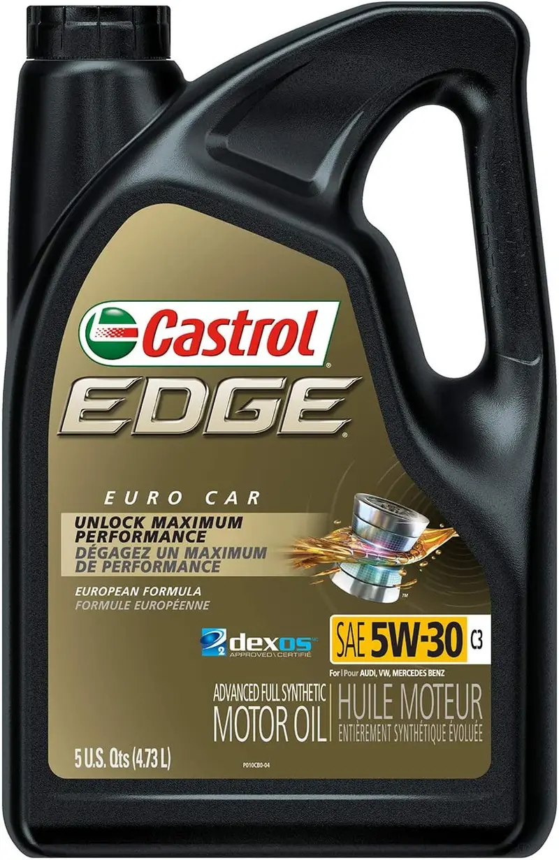 Castrol 03084C Edge 5W-30 Advanced Full Synthetic Motor Oil, 5 Quart 47