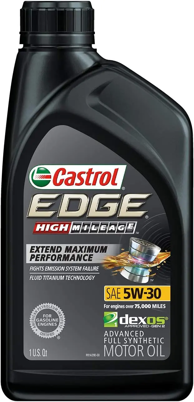 Castrol 03084C Edge 5W-30 Advanced Full Synthetic Motor Oil, 5 Quart 48