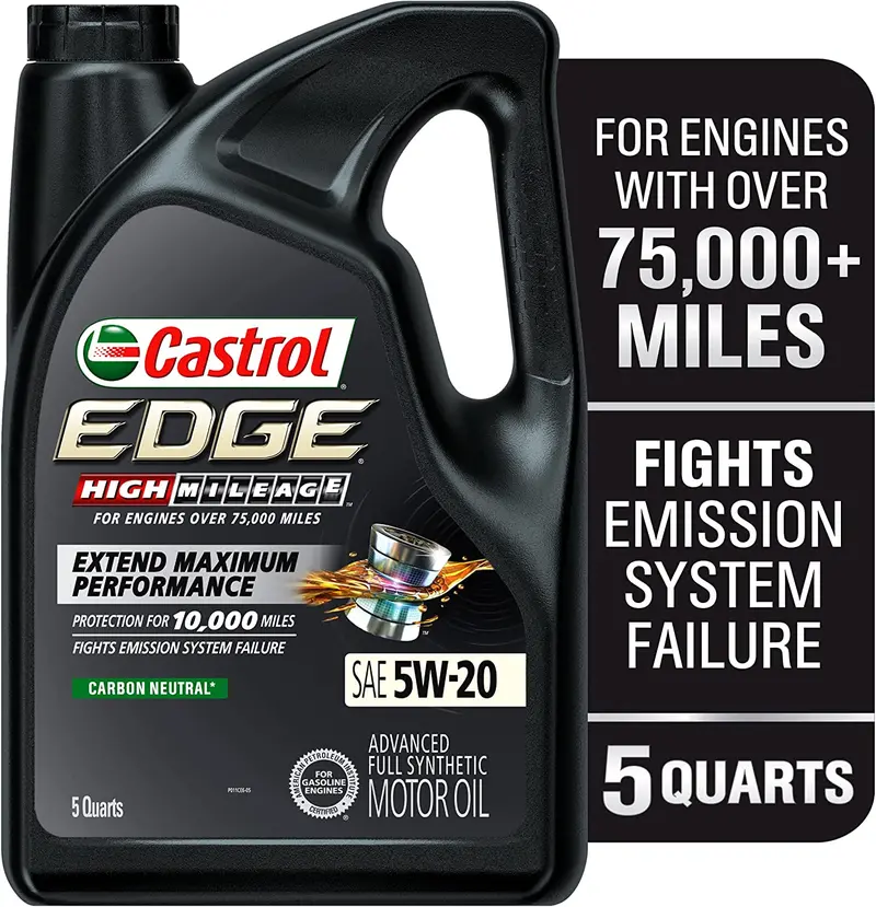 Castrol 03084C Edge 5W-30 Advanced Full Synthetic Motor Oil, 5 Quart 54