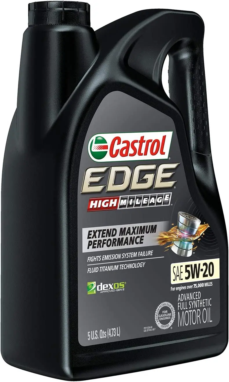 Castrol 03084C Edge 5W-30 Advanced Full Synthetic Motor Oil, 5 Quart 55