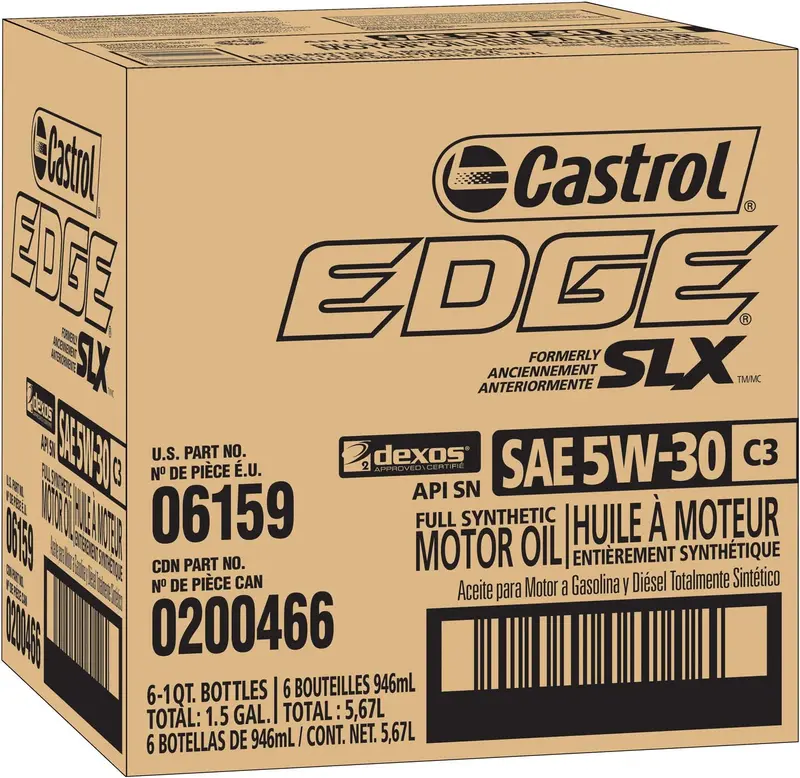 Castrol 03084C Edge 5W-30 Advanced Full Synthetic Motor Oil, 5 Quart 57