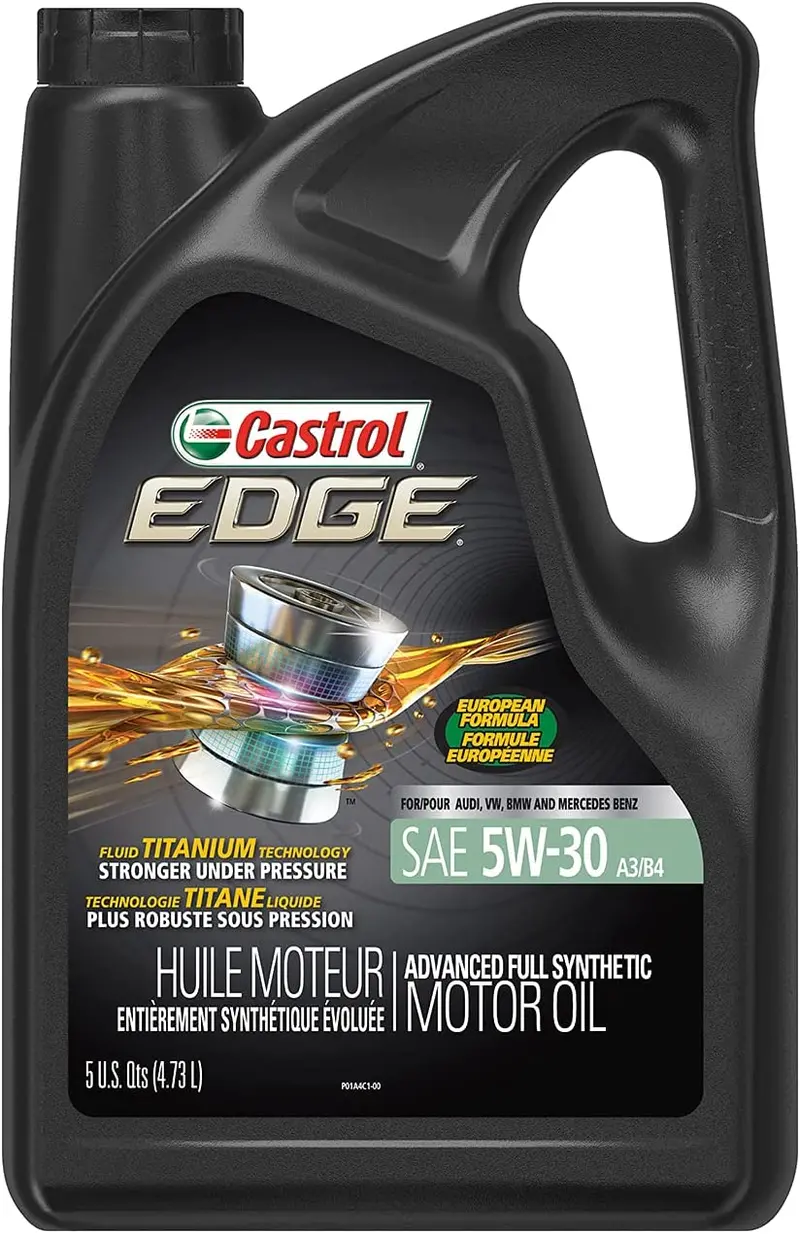 Castrol 03084C Edge 5W-30 Advanced Full Synthetic Motor Oil, 5 Quart 61