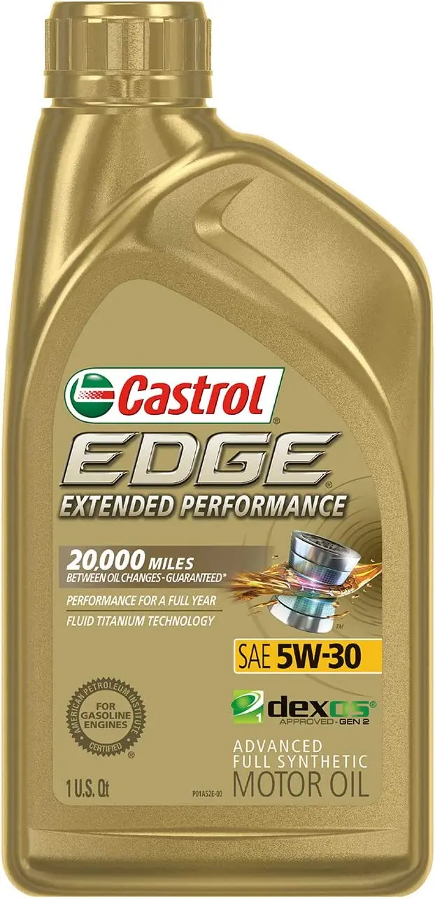 Castrol 03084C Edge 5W-30 Advanced Full Synthetic Motor Oil, 5 Quart 64