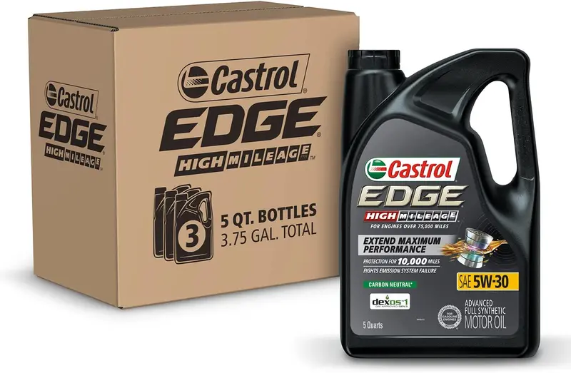 Castrol 03084C Edge 5W-30 Advanced Full Synthetic Motor Oil, 5 Quart 68