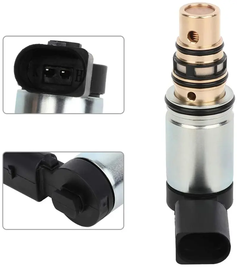 Cciyu Ac Compressor A/C Control Solenoid Valve Replace Fit For 2007-2015 Volkswagen Passat 2006-2009 Volkswagen Rabbit 2009-2015 Volkswagen Tiguan 1