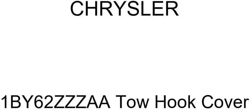 Chrysler Genuine 1By62zzzaa Tow Hook Cover 1
