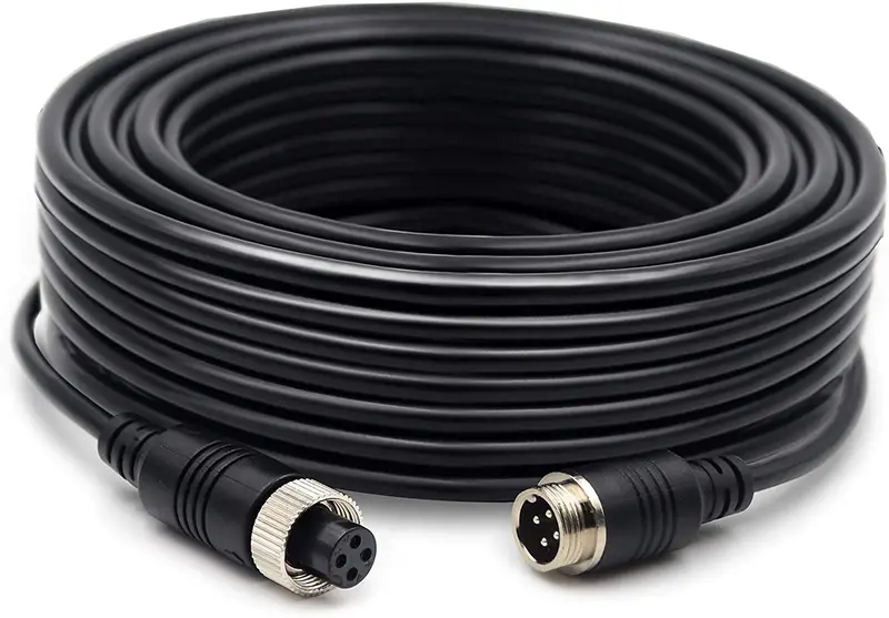 Collyon (50Ft/15M) Car Video Systems,Backup Camera Cable,Backup Camera Extension Cableshock Extension， Av Extension Cablecctv Rear View Camera，Car Video Extension Cable，Car Backup Monitoring System 1