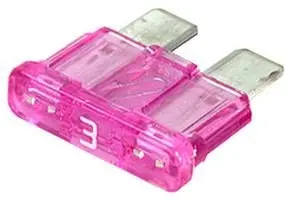 Cooper Bussmann Bk/Atc-3 Fuse, Blade, 3A, 32V, Fast Acting (10 Pieces) 1