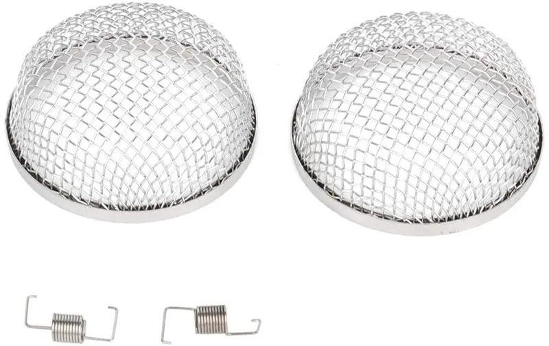 Ctcauto Rv Camper Heater Exhaust Vents 2.8 Inch Diameter Stainless Steel Mesh Screens Rv Furnace Vent Cover Screen Flying Insect Bug Cover - Installation Tool Included 2 Pack 1