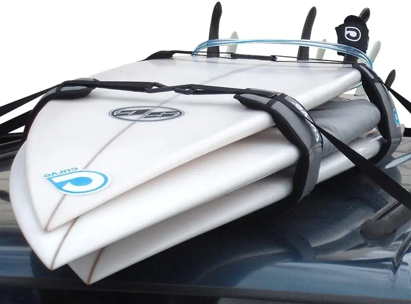 Curve Surfboard Soft Rack Lockdown Premium Surfboard Car Racks (Set Of 2) 1
