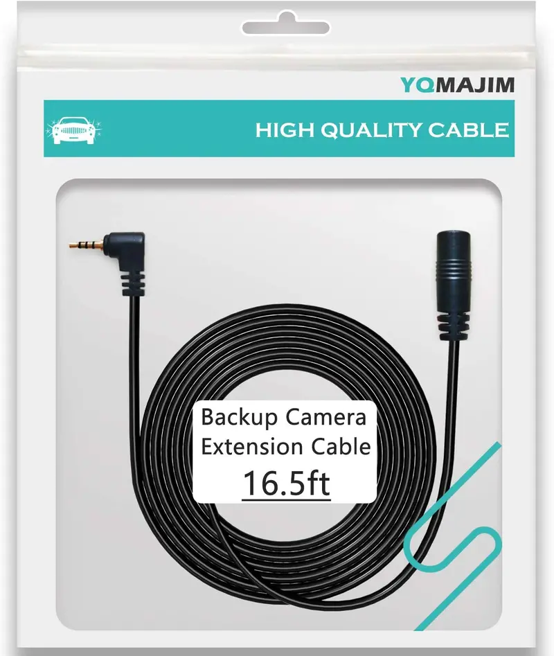 Dash Cam Backup Camera Extension Cable,2.5Mm Male To Female Extension Cord For Rear Camera-16.5 Ft 1