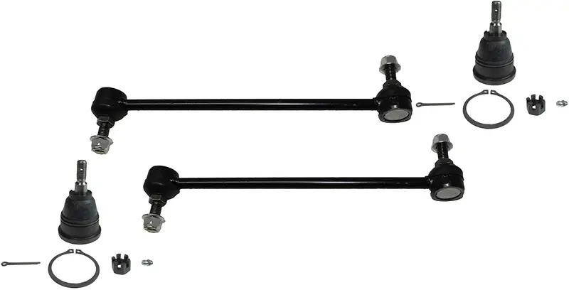 Detroit Axle - 4Pc Front Lower Ball Joints And Sway Bars Replacement For 2008 2009 2010 2011 2012 2013 2014 2015 2016 Town & Country/Dodge Grand Caravan 1