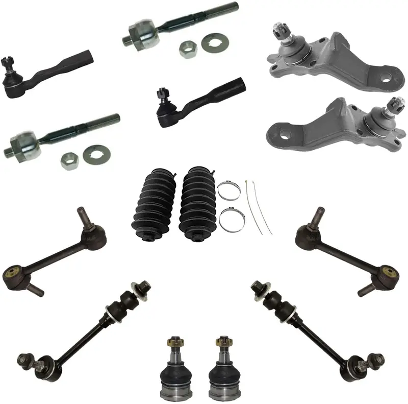 Detroit Axle Replacement For 2001-2002 Toyota Sequoia Front & Rear Sway Bars Lower Ball Joints Tie Rods - 14Pc Set 1