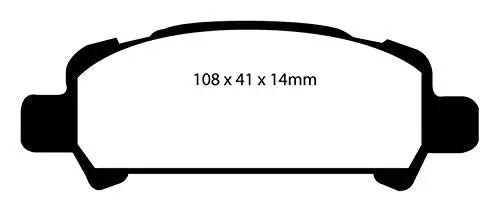Ebc Brakes Dp41293r Yellowstuff Street And Track Brake Pad 2